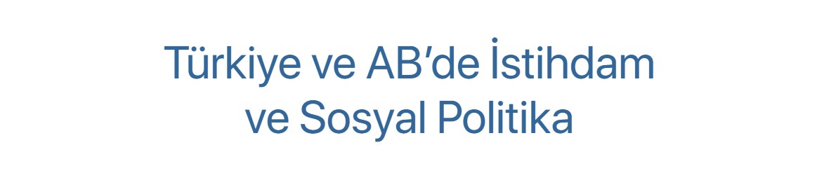 Türkiye ve AB'de İstihdam ve Sosyal Politika